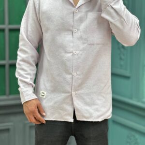 پیراهن پشمی مردانه تک جیب